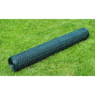 kanade traataed, PVC kattega 25 x 0,75 m, roheline