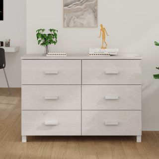 öökapp HAMAR, valge, 113x40x80 cm, männipuit
