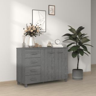 тумбочка прикроватная HAMAR, темно-серая, 113x40x80 см, сосна
