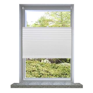 Plisseekardin 50 x 100 cm valge