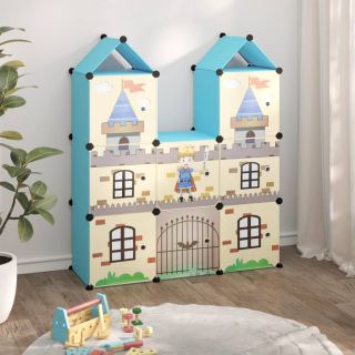 hoiukuubikute kapp lastele, 8 kuubikut, sinine, PP