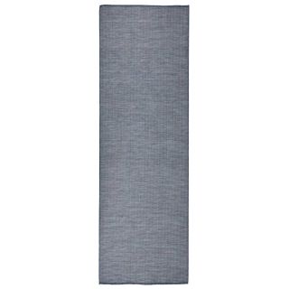 ковер для улицы полотняного переплетения, 80 x 250 см, синий