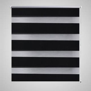 Triibuline ruloo 70 x 120 cm, must