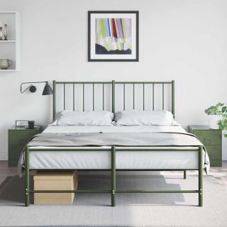 тумбочки прикроватные 2 шт., зеленые, 34,5 x 39 x 44 см, сталь