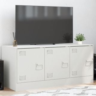 Тумба под ТВ, белая, 99x39x44 см, сталь