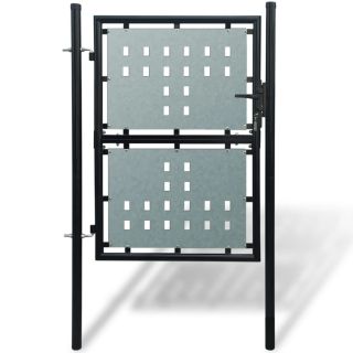 must ühepoolse uksega aiavärav 100 x 200 cm