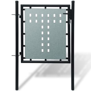 must ühepoolse uksega aiavärav 100 x 150 cm