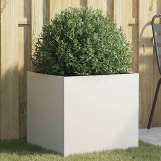 taimekast valge 49x47x46 cm, teras
