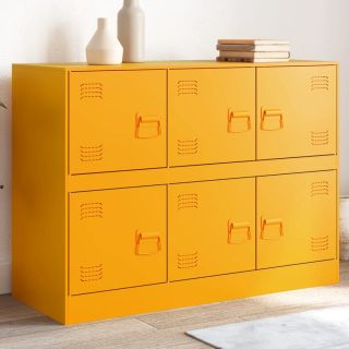 puhvetkapp, sinepikollane, 99x39x73 cm, teras