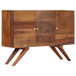 puhvetkapp, pruun, taaskasutatud puidust, 110 x 30 x 75 cm