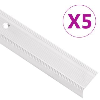 L-kujuline trepiliist 5 tk, alumiinium, 100 cm, hõbedane