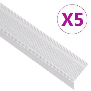 L-kujuline trepiliist 5 tk, alumiinium, 100 cm, hõbedane
