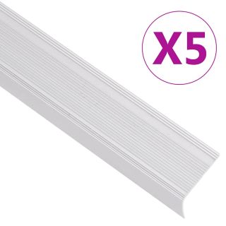 L-kujuline trepiliist 5 tk, alumiinium, 100 cm, hõbedane