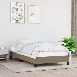Voodiraam ilma Madratsita Taupe 100x200 cm kangas