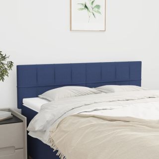voodipeatsid 2 tk, sinine, 72x5x78/88 cm, kangas