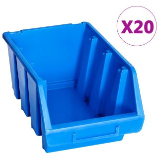 virnastatavad hoiukarbid 20 tk, sinine, plast
