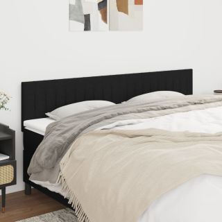 voodipeatsid 2 tk, must, 90x5x78/88 cm, kangas
