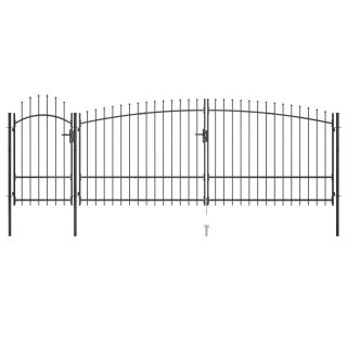 terava otsaga aed 5 x 2,25 m, must