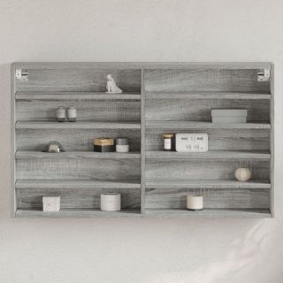vitriinkapp, hall Sonoma tamm, 100x15x58 cm, tehispuit