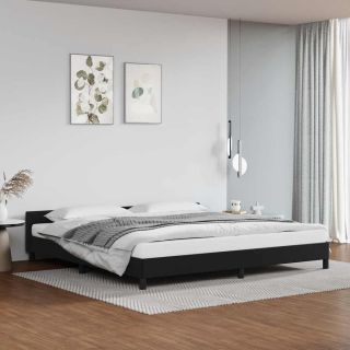 voodiraam peatsiga ilma madratsita Must 200x200 cm