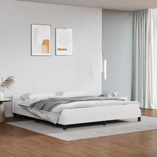 voodiraam peatsiga ilma madratsita Valge 180x200 cm