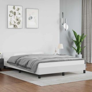 Каркас кровати с изголовьем без матраса Белый 140x200 см
