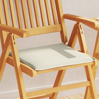 Подушки для садового стула 2 шт., кремовые, 45x45x2 см, квадратные