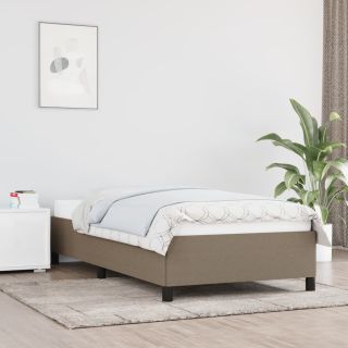 Voodiraam ilma Madratsita Taupe 100x200 cm kangas