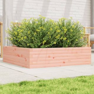 Садовый горшок, 90 x 90 x 23 см, необработанное дерево