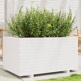 aia taimekast, valge, 90x60x49,5 cm, männipuit