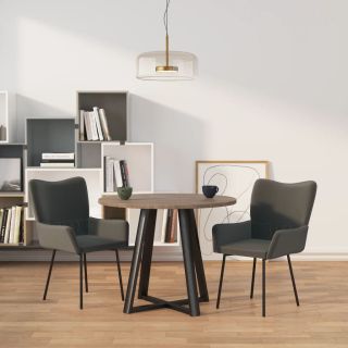 söögitoolid 2 tk, tumehall, samet