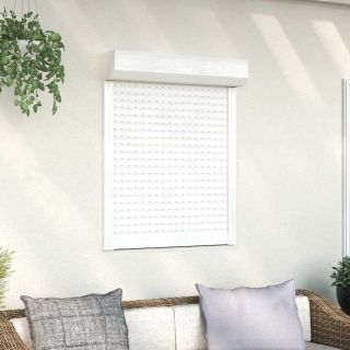 fassaadiruloo alumiinium 70 x 100 cm, valge