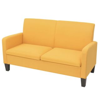 2-местный диван, 135 x 65 x 76 см, желтый