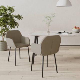 söögitoolid 2 tk, helehall, samet
