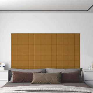 seinapaneelid 12 tk, pruun, 60 x 15 cm, samet, 1,08 m²