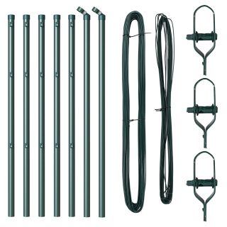 Aiapostid 7 tk Roheline Ø32 mm 80 cm Galvaniseeritud Teras