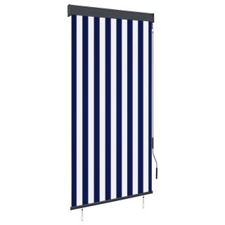 Уличные жалюзи 80 x 250 см, синие и белые