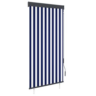 väliruloo 100 x 250 cm, sinine ja valge