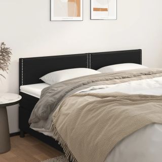 voodipeatsid 2 tk, must, 100x5x78/88 cm, kunstnahk