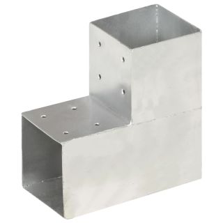 postiühendus L-kujuline, tsingitud metall, 101 x 101 mm
