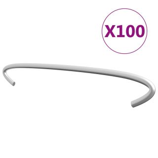 Крюки габионные 100 шт., оцинкованная сталь 20 см