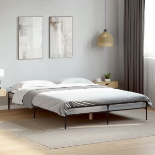 voodiraam, hall Sonoma tamm, 120 x 200 cm, tehispuit ja metall