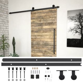 liugukse SKIEN tarvikute komplekt 200 cm terasest, must