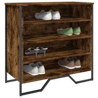 Тумба для обуви, копченый дуб, 80 x 38 x 78 см, искусственное дерево