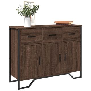 puhvetkapp, pruun tamm, 97x32,5x74,5 cm, tehispuit