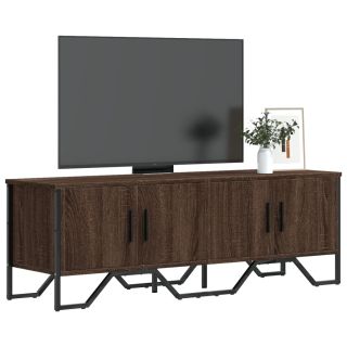 Тумба под ТВ, коричневый дуб, 122x34x41 см, искусственное дерево