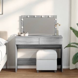 tualettlaud LEDiga, hall Sonoma tamm, 100x40x120 cm