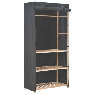 3 tasandiga garderoob, hall, 79 x 40 x 179 cm, kangas