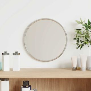 зеркало настенное, серебро, Ø 20 см, круглое