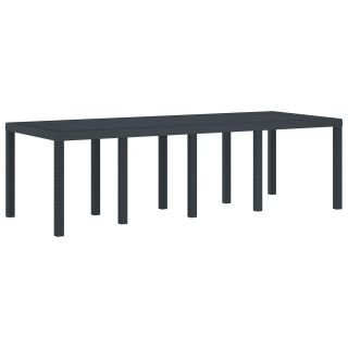 Aiamööbli Laud Antratsiit 250x100x73 cm Polü Rattani